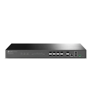 DS-P7001-08 AGINET OLT GPON 8 puertos PON, hasta 1024 ONT y split 1:128, 2 puertos 10GE SFP+, 1 puerto Gigabit RJ45 uplink, gestión DPMS y fuentes redundantes.