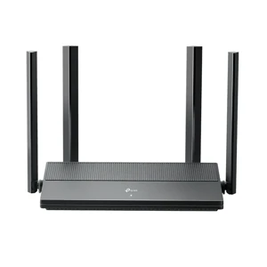 EX141 AGINET Router WiFi 6 AX1500 dual band, 300 Mbps en 2.4 GHz y 1201 Mbps en 5 GHz, 1 puerto Gigabit WAN, 3 puertos Gigabit LAN, EasyMesh, MU-MIMO, OFDMA.
